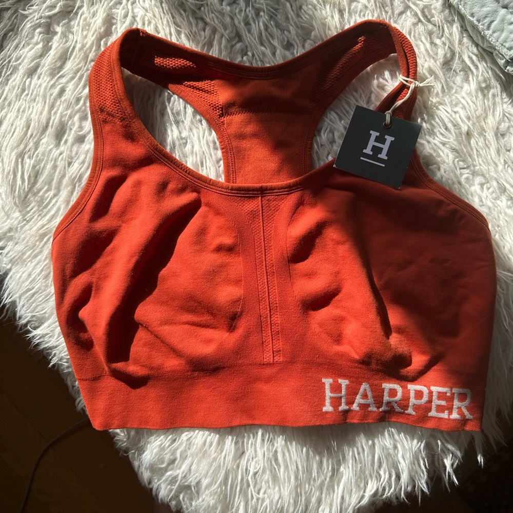 Harper Wilde Move Racerback Low Impact Sports Bra - Rust Orange - 2XL - NWT